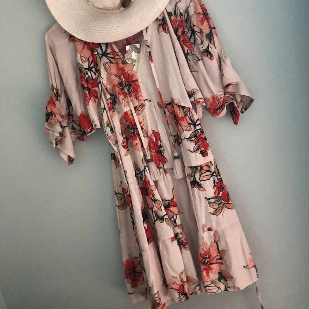 NWT B.O.G collective boho mini dress S